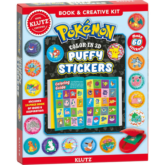 Klutz Pokemon Color-In 3D Puffy Stickers
